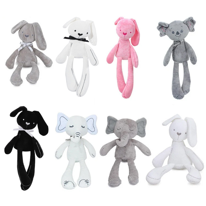 아기 플러시 토끼 손 인형 부드러운 어린이 침대 유모차 - Baby Products Toys 리뷰 및 가격